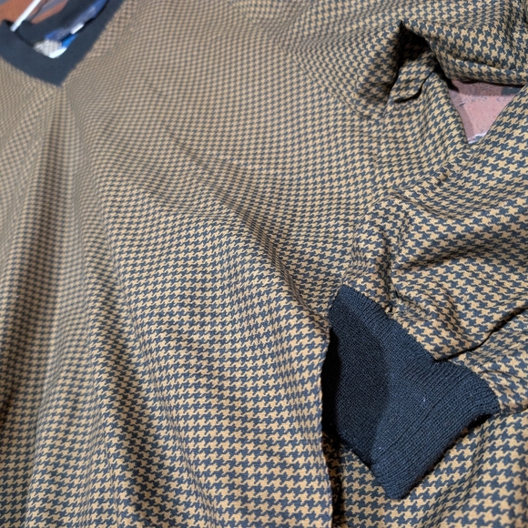 Sinderland of Scotland Men's M Golf Pullover Baggy - Bronze & Black - Picture 2 of 11